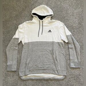 Adidas Pstgame Hoody Men’s Size XL White/Gray Pullover